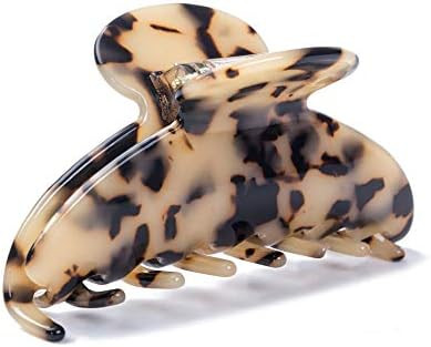 Prettyou Large Size 3.5" Handmade Celluloid French Design Barrettes Tortoise Shell Claw Fashion A... | Amazon (US)