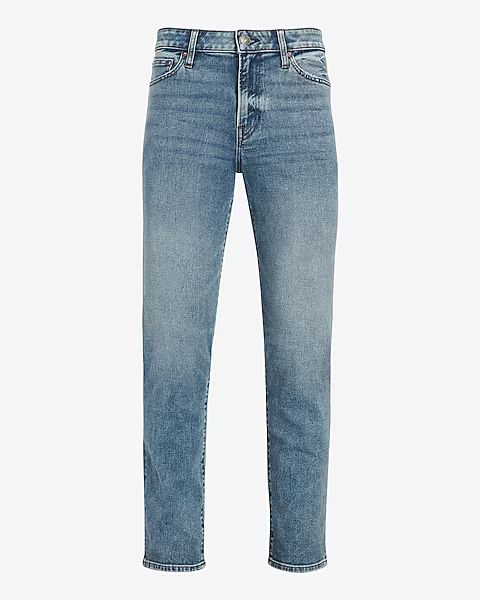 Slim Straight Medium Wash Hyper Stretch Jeans | Express