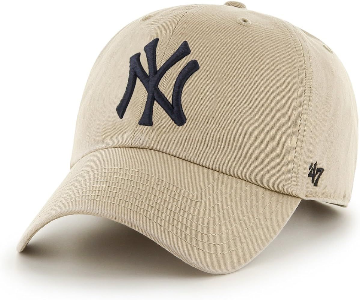 Amazon.com : MLB New York Yankees Men's '47 Brand Clean Up Cap, Khaki, One-Size : Sports Fan Base... | Amazon (US)