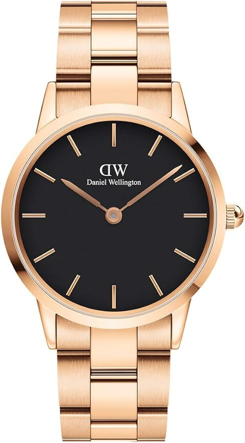 Daniel Wellington Iconic Link Watch, Rose Gold or Silver Link Bracelet | Amazon (US)