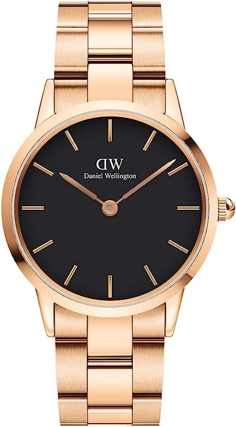 Daniel Wellington Iconic Link Watch, Rose Gold or Silver Link Bracelet | Amazon (US)