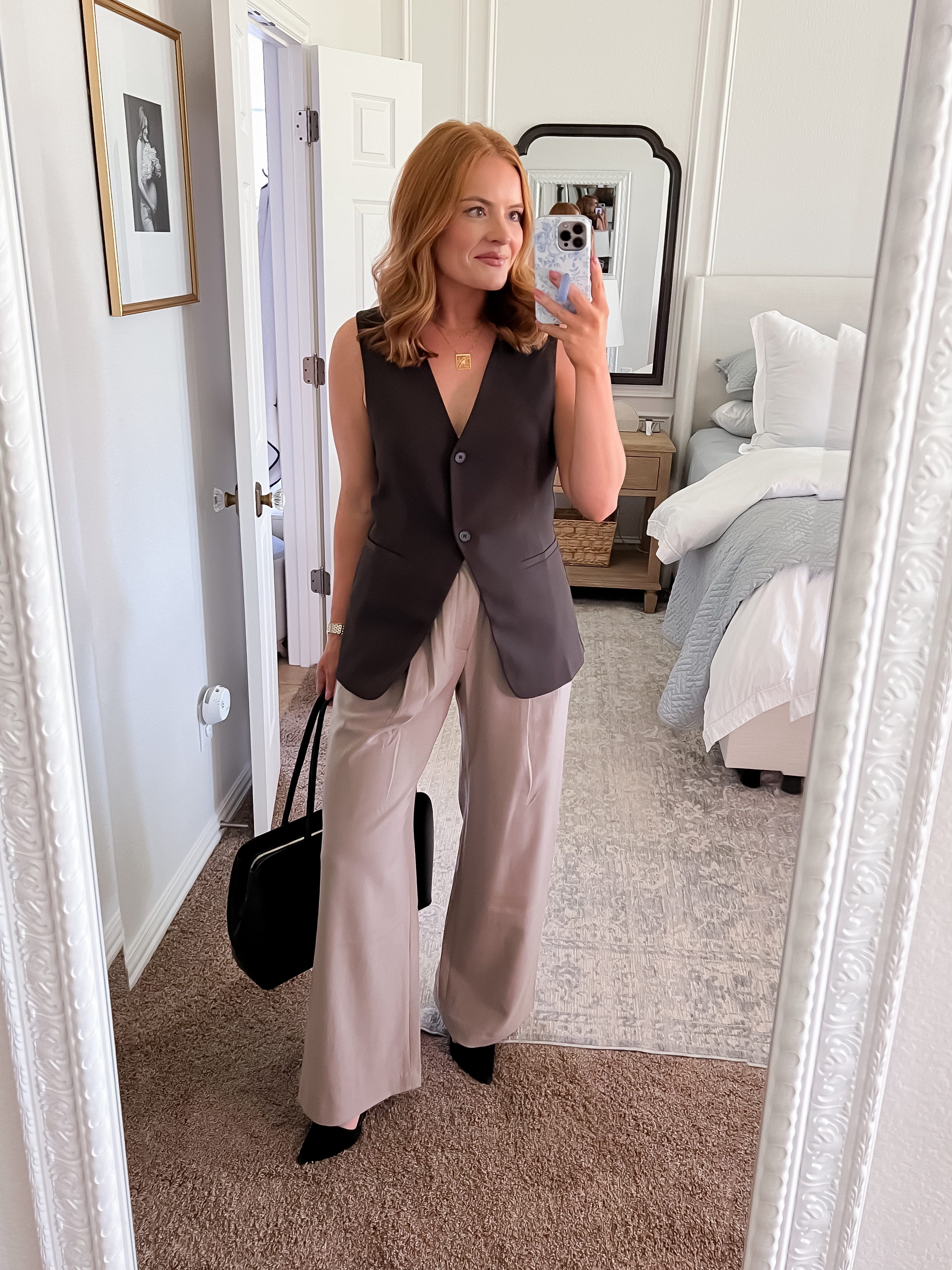 Gap workwear look for the transition from summer to fall! Vests are a huge trend and brown is the color of the season🤎

Sizing:
- vest: small
- pants: 6

#LTKSaleAlert #LTKWorkwear #LTKStyleTip