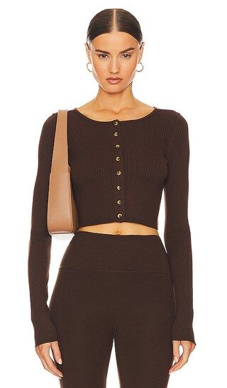 Ediva Cardigan in Dark Brown | Revolve Clothing (Global)