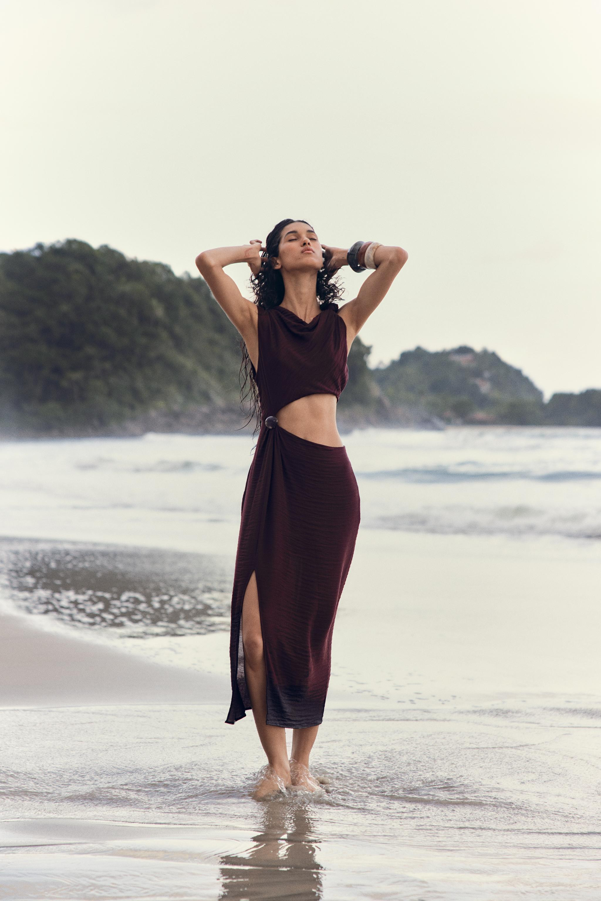 CUT OUT MIDI DRESS | Zara US