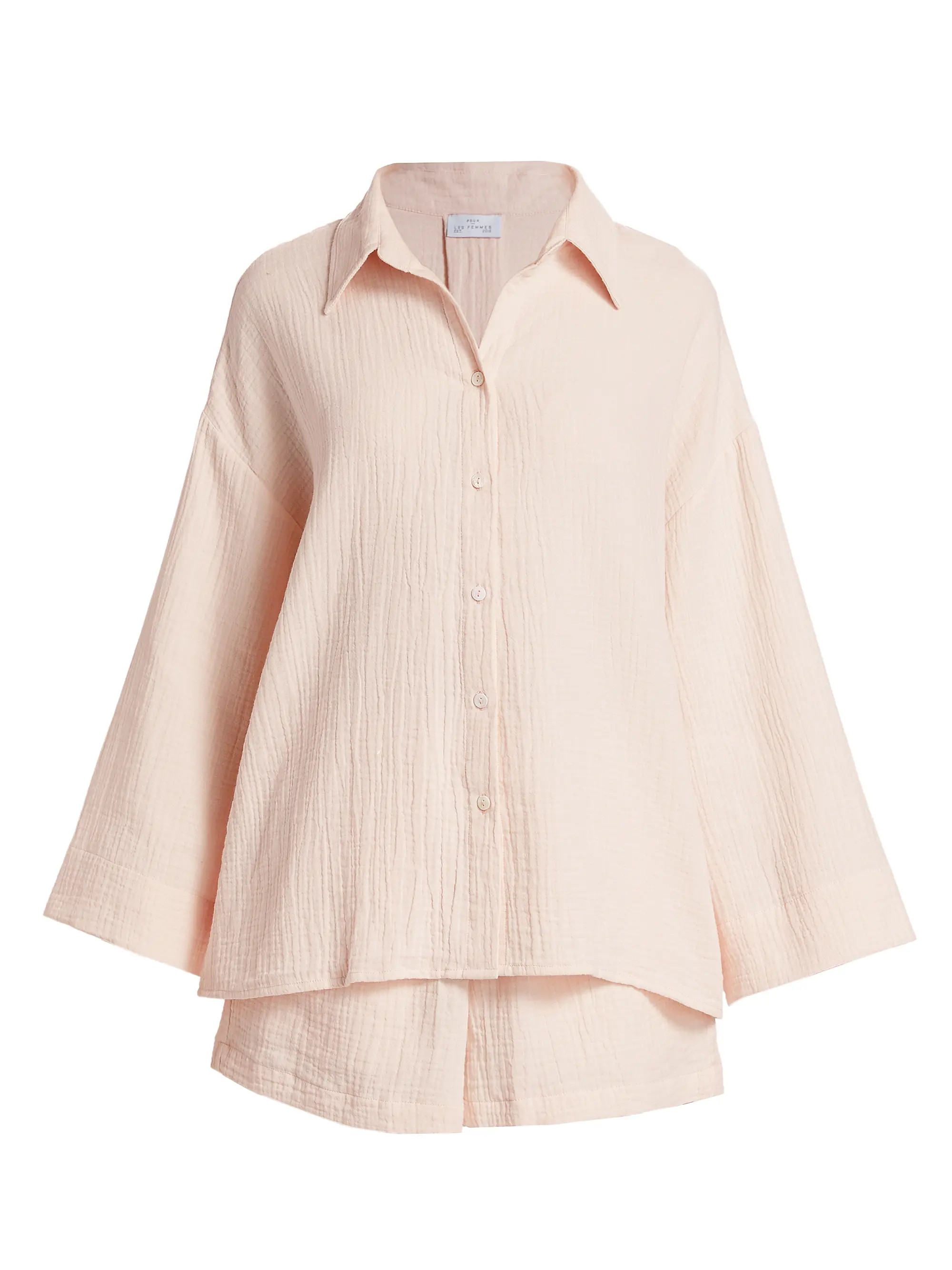 Pour Les Femmes Angel Cotton Gauze 2-Piece Lounge Set | Saks Fifth Avenue | Saks Fifth Avenue