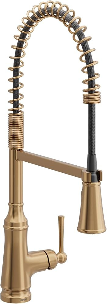 Moen Jaslynn Spring Pulldown Kitchen Faucet, Bronzed Gold, 87638BZG | Amazon (US)