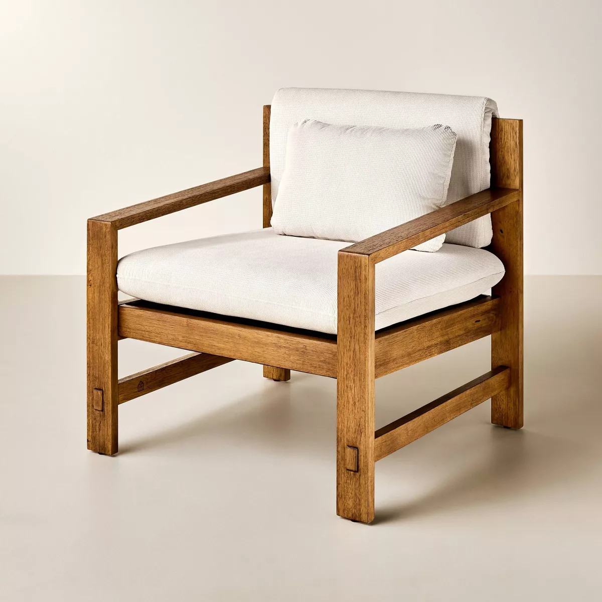 Wood Frame Upholstered Arm Chair - Hearth & Hand™ with Magnolia Furniture | Target