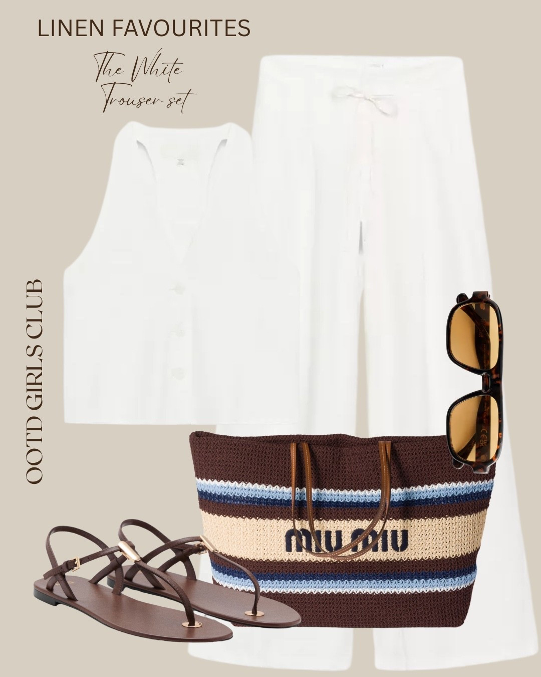 White linen trouser set - new in @Zara 

#LTKeurope #LTKstyletip