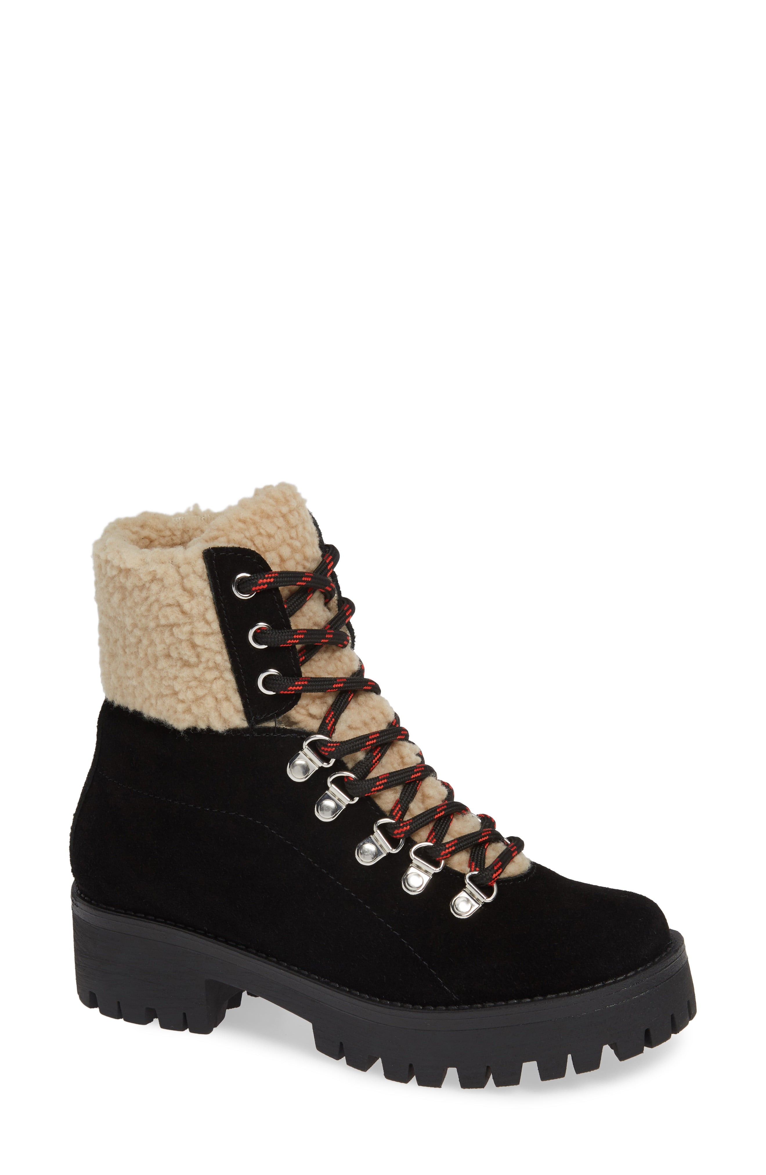 Steve Madden Bitter Faux Shearling Trim Bootie (Women) | Nordstrom