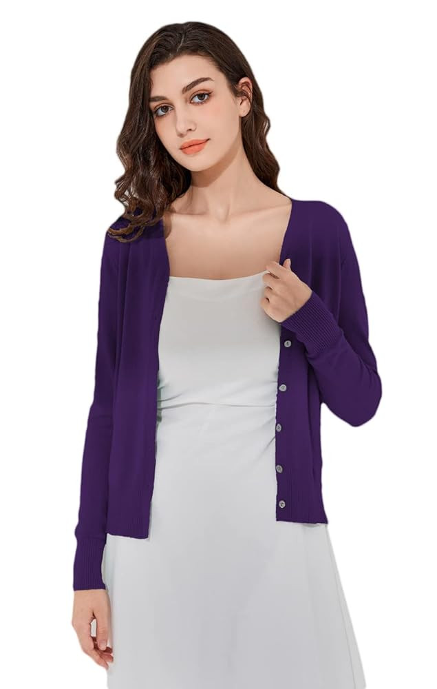 Sunfaynis Women's Long Sleeve Thin Lightweight Cardigan Sweaters for Women Dressy Summer Spring F... | Amazon (US)