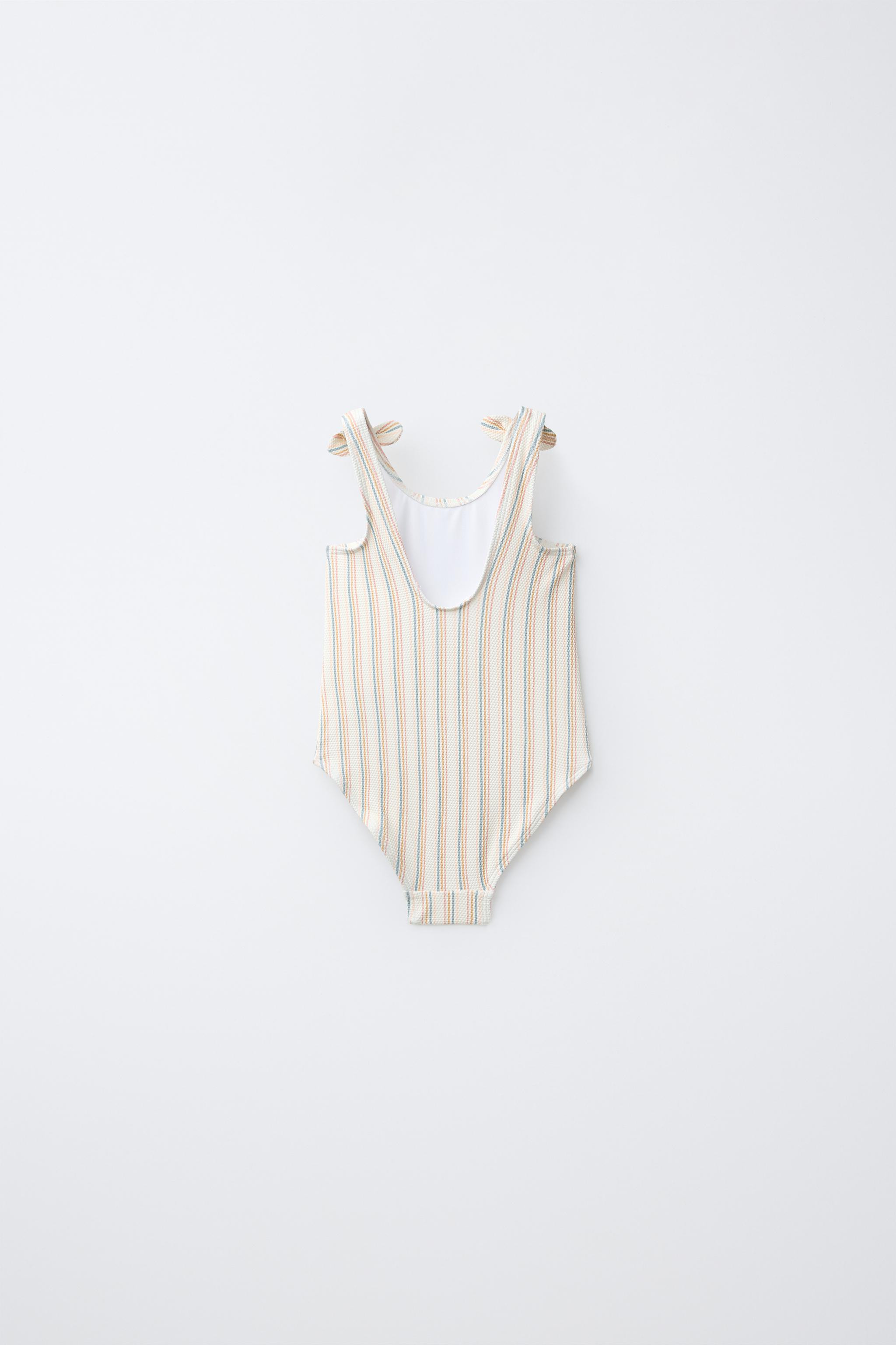 1-6 YEARS/ TEXTURED STRIPE SWIMSUIT | Zara US