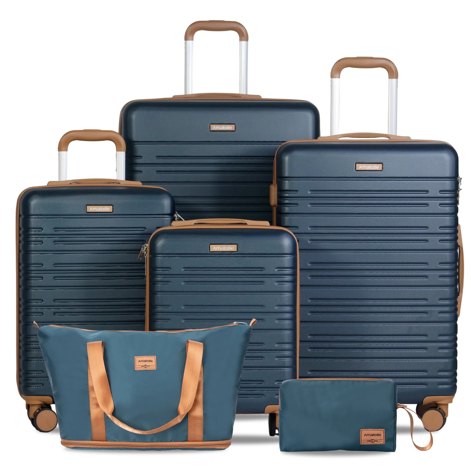 Hardside Luggage Sets 6 Piece, Hardshell Suitcase with TSA Lock Spinner Wheel and Travel Duffle B... | Walmart (US)