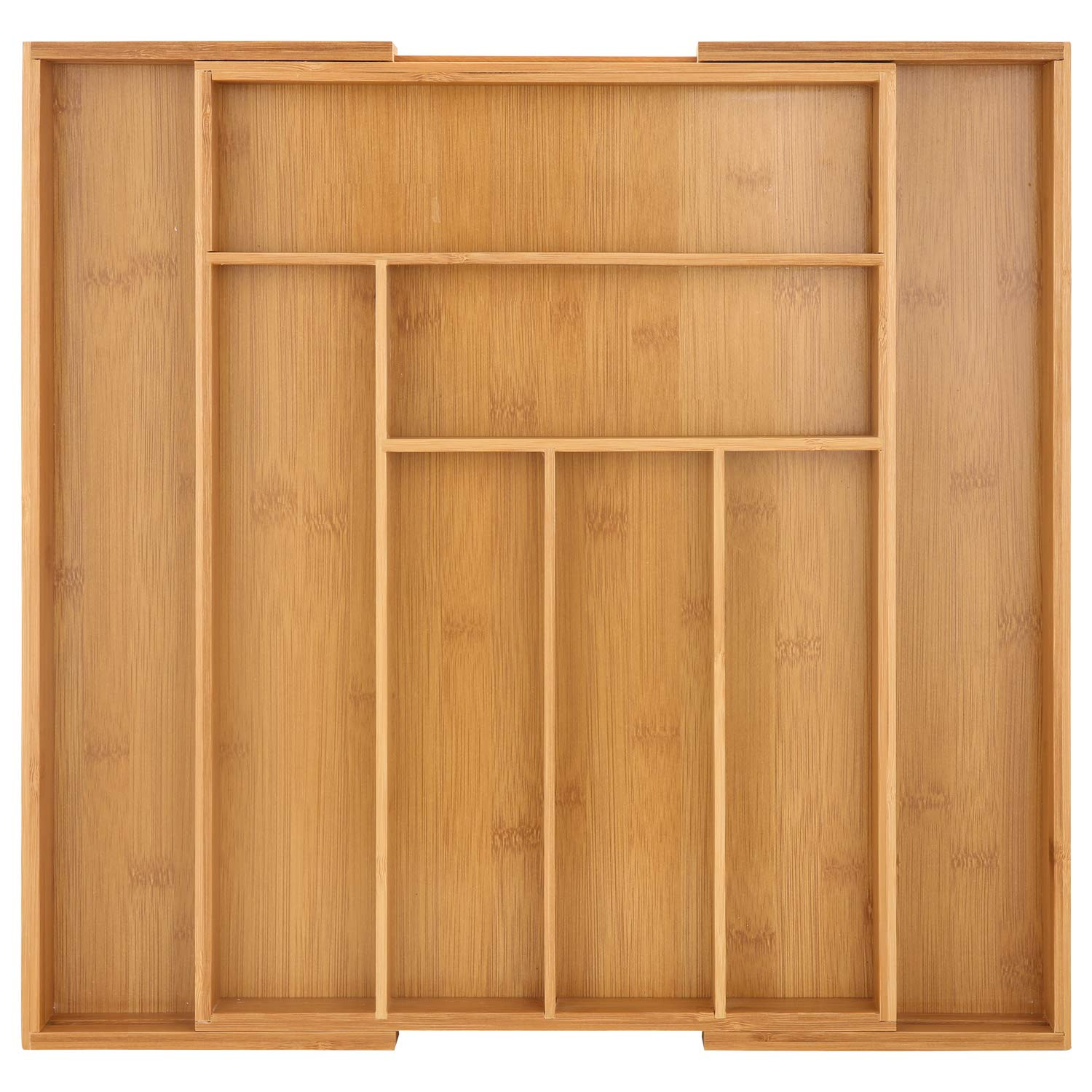 Bamboo Expandable Drawer Organizer for Utensils Holder, Adjustable Cutlery Tray, Wood Drawer Divi... | Walmart (US)