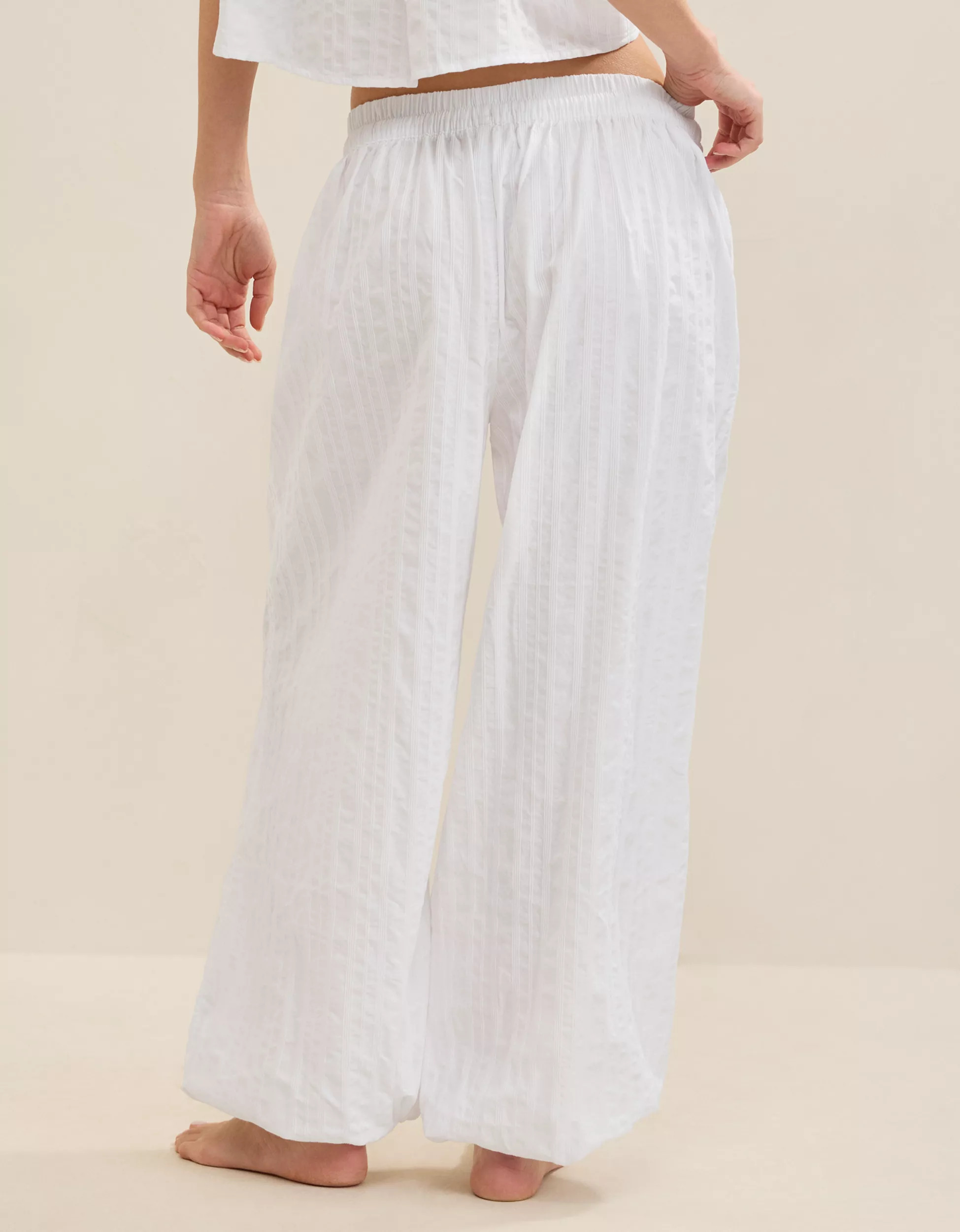 Aerie Seersucker Balloon Pant | Aerie