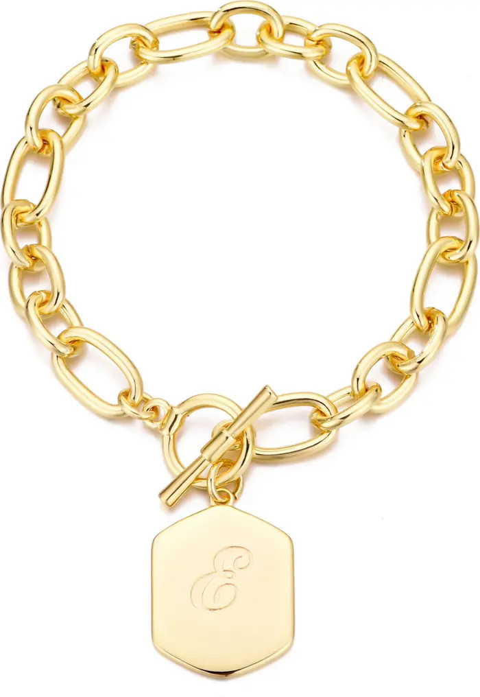 Adornia Monogram Initial Charm Chain Bracelet | Nordstromrack | Nordstrom Rack