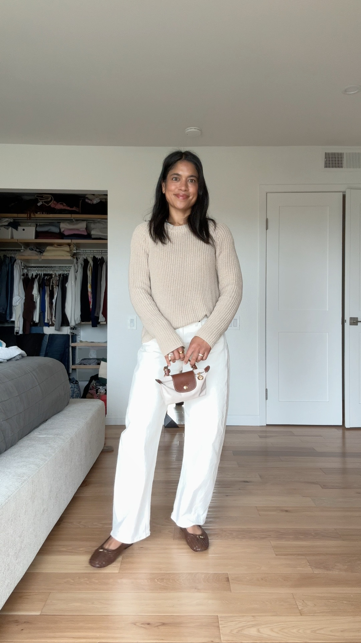 Neutral church fit - these woven ballet flats are so good! Recommend sizing up 1/2 size if in between! Comes in 5 colors! 

#LTKootd #LTKgrwm #LTKPetite
