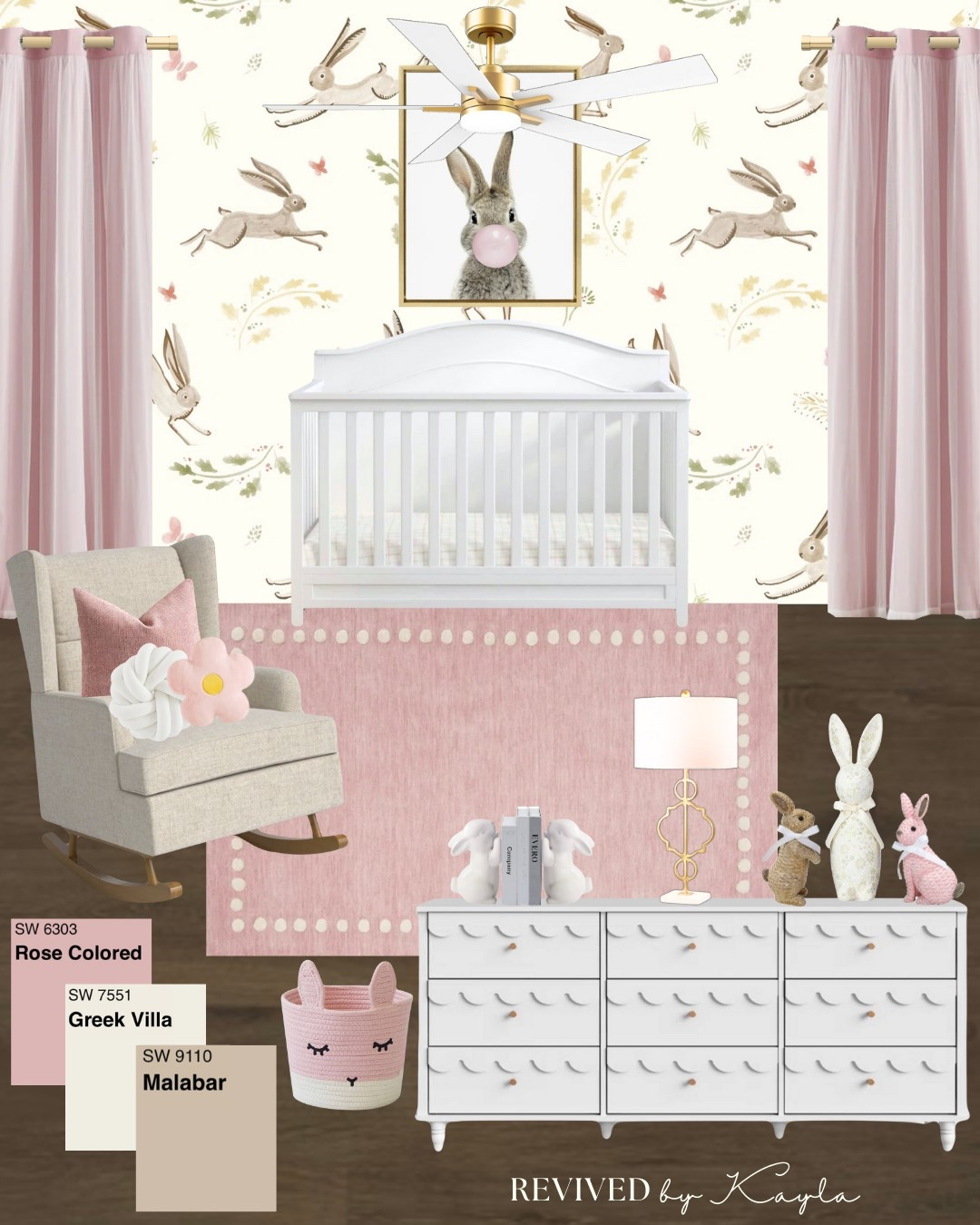 Baby girls pink bunny nursery color palette 🐰🤍

#homedecor #home #colorpalette #nursery #girlsnursery #nurserydecor #girlsnurserydecor #homeideas #roomdecor #roomdesign #baby

#LTKFindsUnder100 #LTKHome #LTKBaby