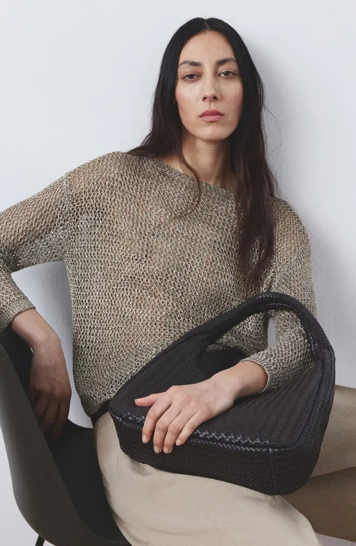 Luli Jersey Open Stitch Sweater | Nordstrom