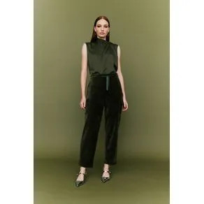 Calça utilitário veludo verde musgo P | OffPremium (BR)