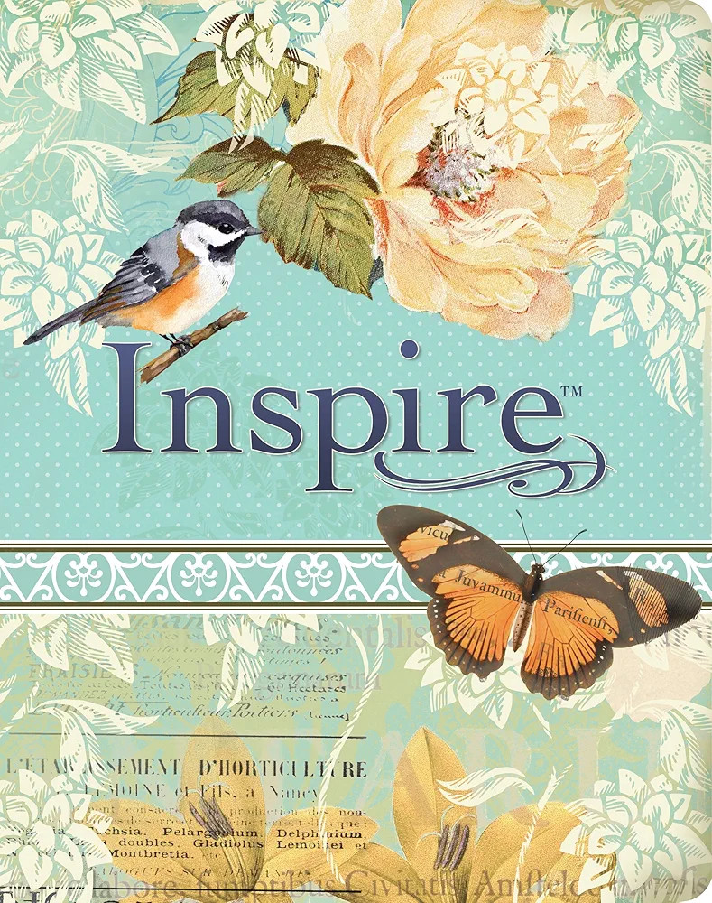 Tyndale NLT Inspire Bible, The Bible for Creative Journaling, Vintage Blue/Cream | Amazon (US)