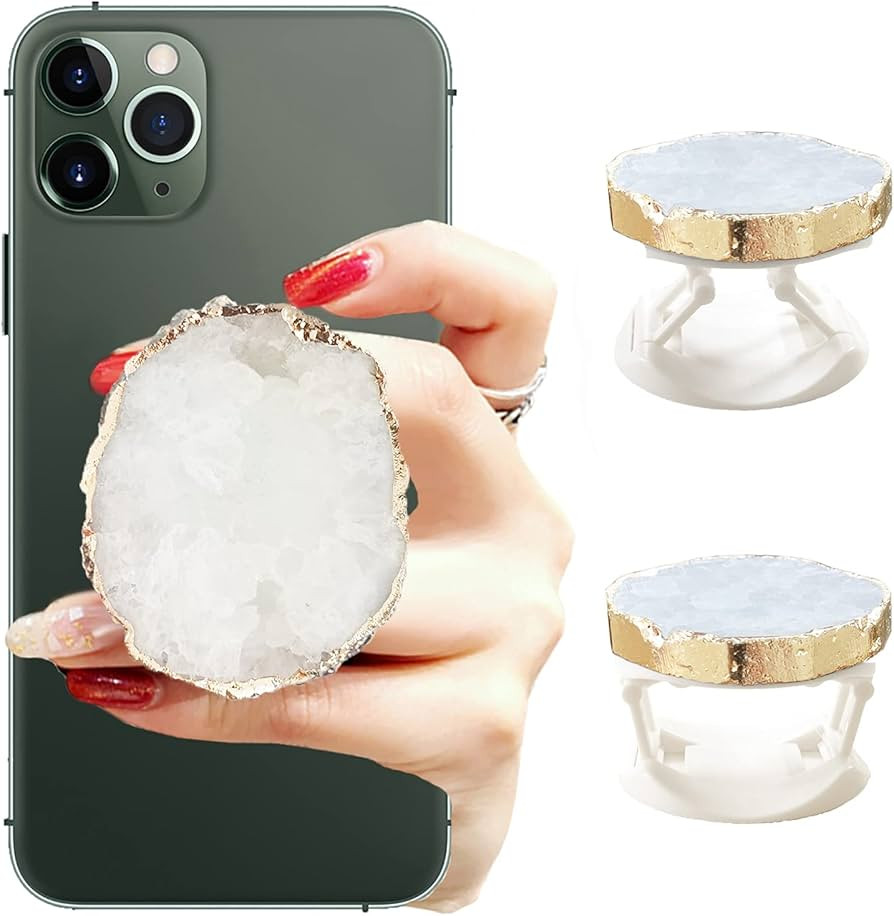 KAKAWIN Crystal Phone Grip Holder for Phone - Crystal Phone Grip Holder for Smart Phones and Tabl... | Amazon (US)