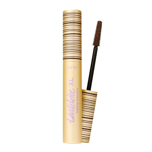 tarte tartelette XL tubing mascara – Lash Extensions in a Tube with Peptide, Extra-Bold Buildable Length & Volume, Smudge-Proof Longwear, Easy-to-Remove, Vegan & Cruelty-Free, full size, brown | Amazon (US)