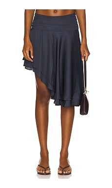 LIONESS Legacy Midi Skirt in Navy from Revolve.com | Revolve Clothing (Global)
