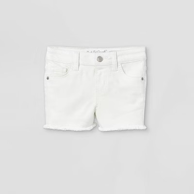 Toddler Girls' Cut-Off Jean Shorts - Cat & Jack™ White | Target