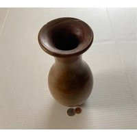 Vintage Wooden Vase, Hand Made, 10"" Tall, Home Decor, Table Display, Shelf Display | Etsy (US)