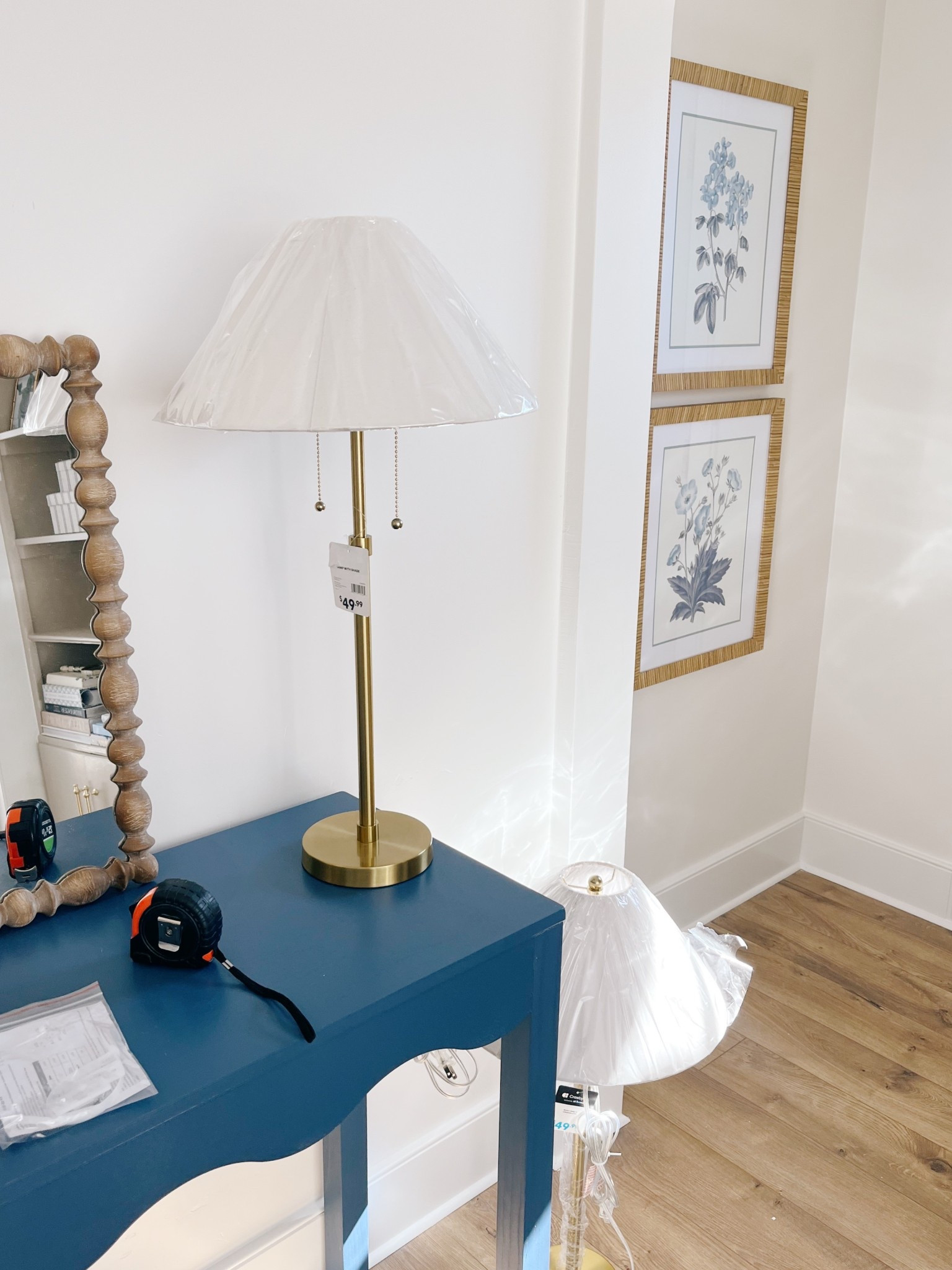 $398 Serena & Lily lamps or a $50 version with the exact same brushed brass finish and dimensions? 
I am designing a client’s home completely using Serena & Lily dupes for a sophisticated, timeless, traditional and cozy space, all while keeping it classy and inexpensive. Shop this cute corner today! 🌊🧺 

#LTKFindsUnder100 #LTKHome #LTKStyleTip