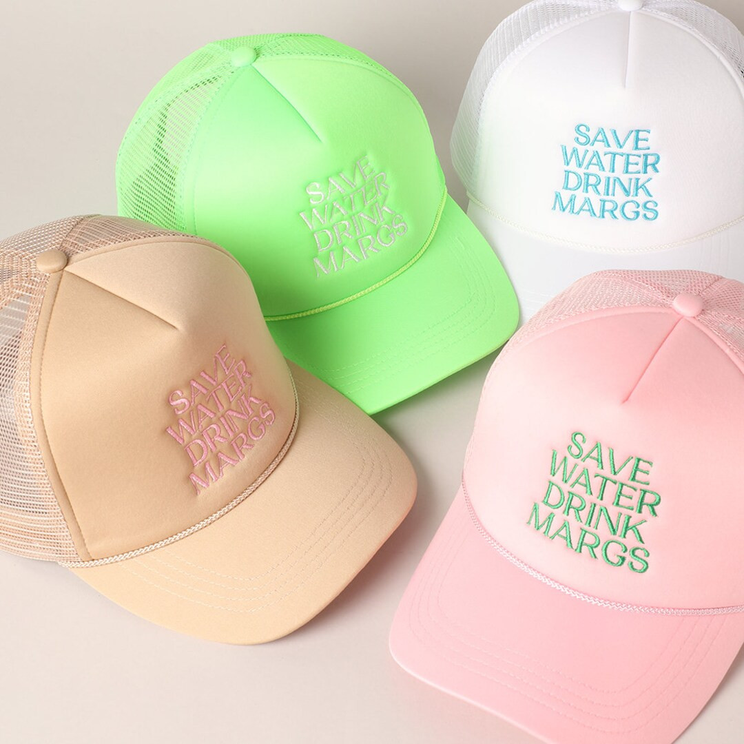 Save Water Drink Margs Embroidered Trucker Cap, Stylish Casual Outdoor Caps, Perfect Hat for Ever... | Etsy (US)