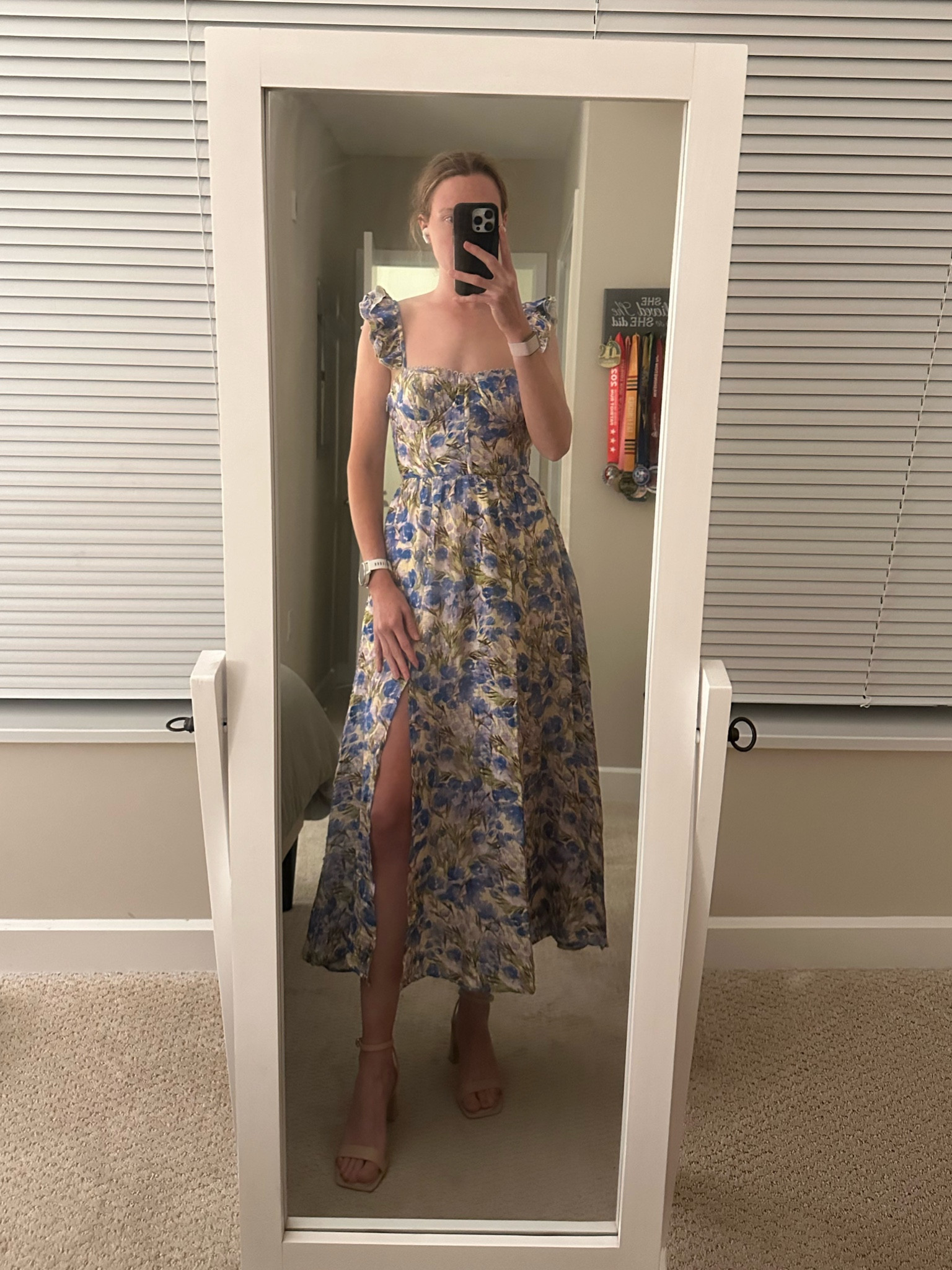 knee length dresses for ladies Wedelia Floral Bustier Midi Dress