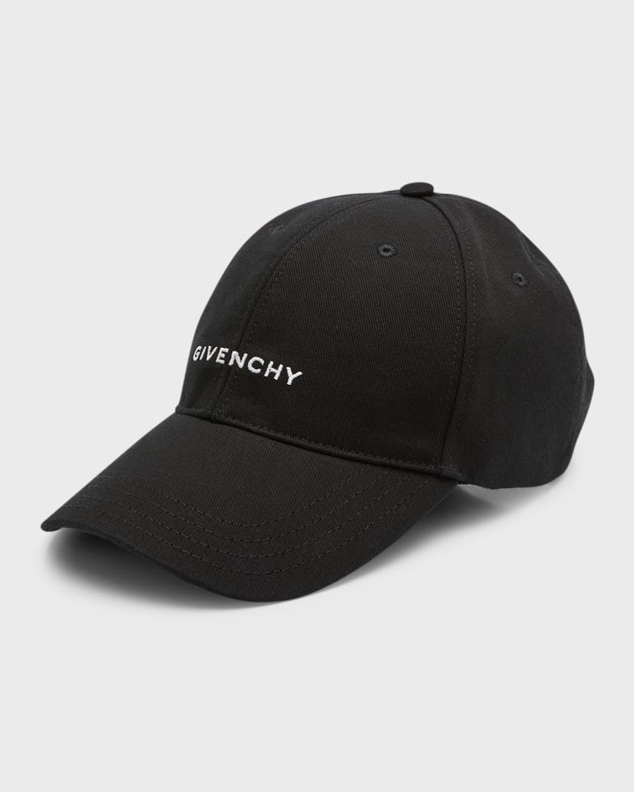 Givenchy Embroidered Logo Canvas Baseball Cap | Neiman Marcus