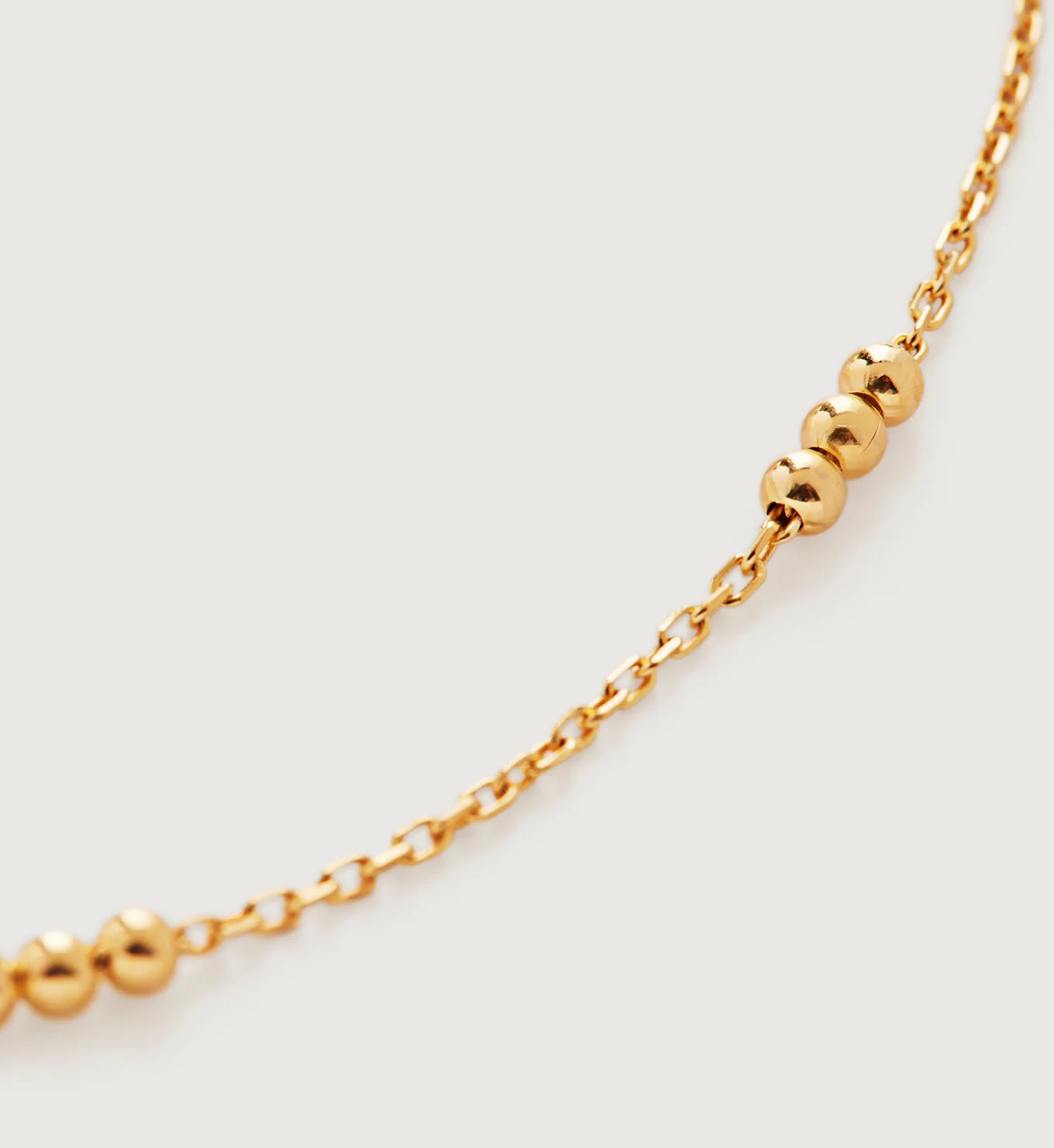 Triple Beaded Choker Necklace Adjustable 35-41cm/14-16' | Monica Vinader (US)