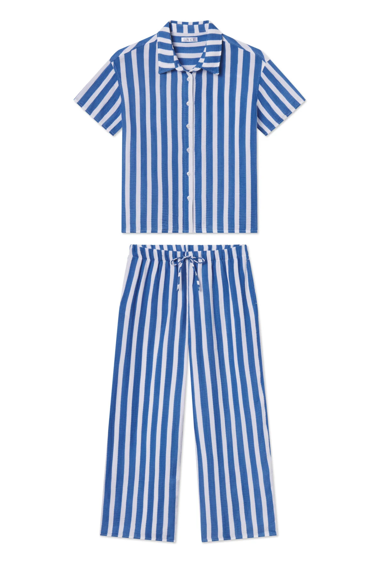 Nantucket Pants Set in Seaport Sail Stripe | Lake Pajamas