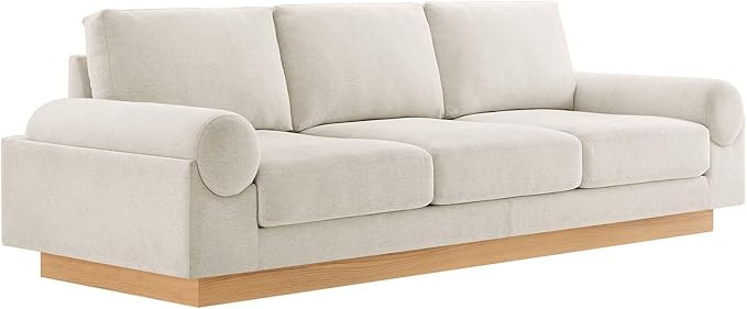 Modway EEI-6401-IVO Oasis Upholstered Fabric Sofa, Ivory | Amazon (US)