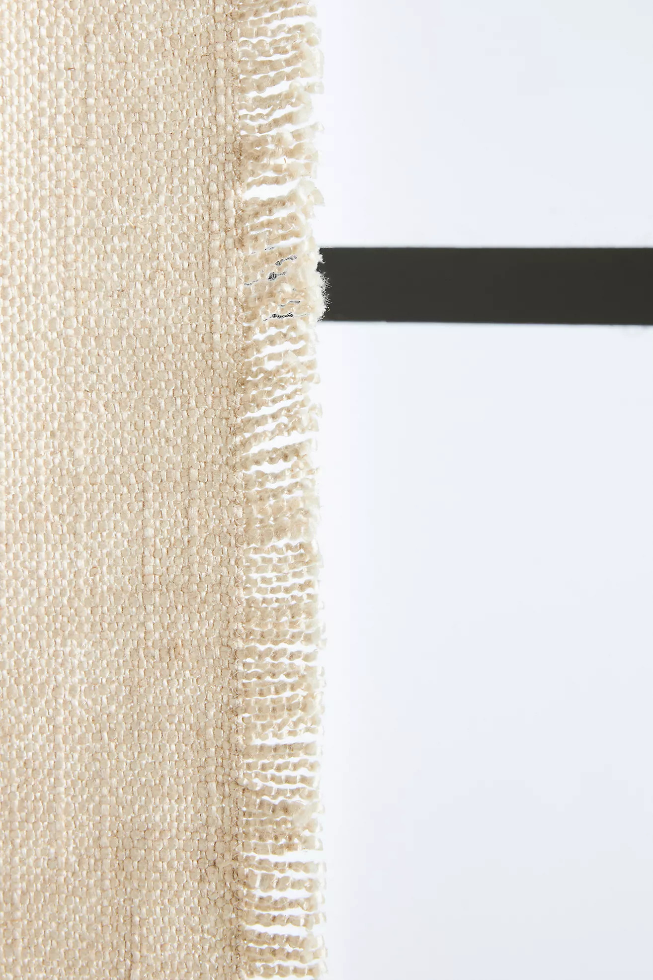 Luxe Linen Blend Woven Curtain | Anthropologie (US)