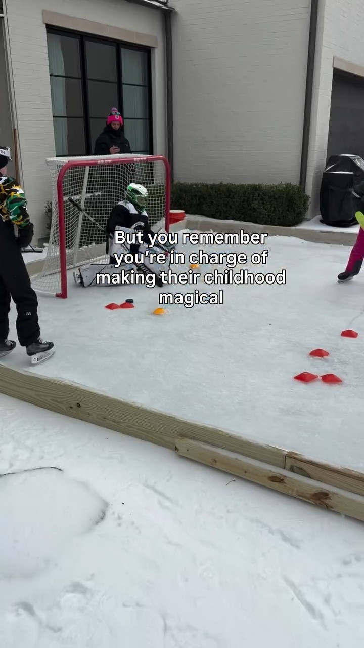 When you live in Texas and your son loves hockey so your husbands decides to build him a rink during the ice storm. Everything he does is for them 🥹. But also don’t tell this man he can’t do something 🤣. 

#LTKmomlife #LTKSeasonal #LTKKids