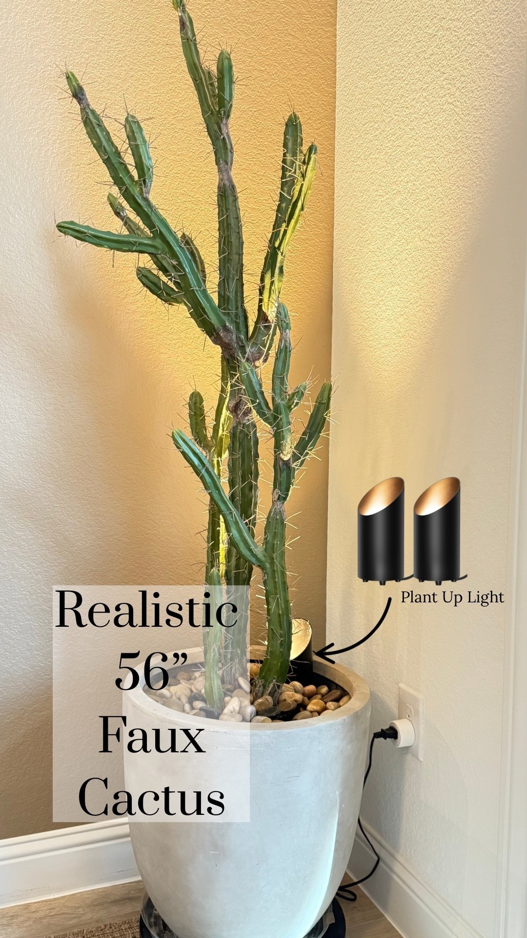 This 56” faux cactus adds height and texture to any corner without the upkeep. Pair it with plant up lights for an even more realistic look.

#LTKhome #LTKdecor #LTKamazon #LTKfinds

#LTKHome