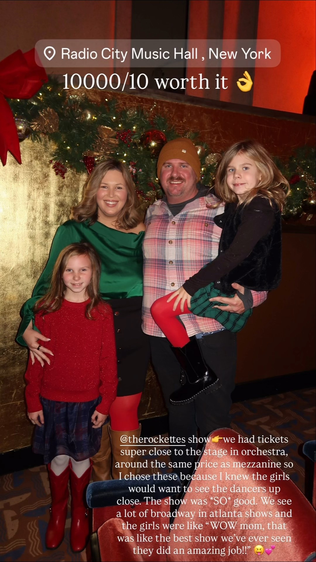 Watching the Rockettes was amazing! 

Winter fashion, elevated looks, kid elevated outfits, midsize fashion, plus size fashion

#LTKPlusSize #LTKMidsize #LTKHoliday