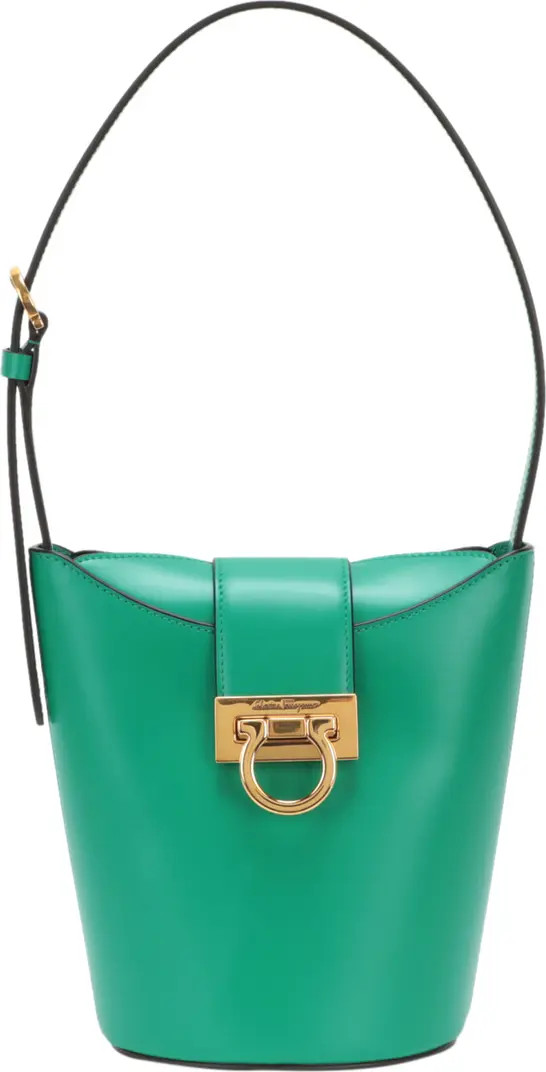 FERRAGAMO Gancini Leather Bucket Bag | Nordstromrack | Nordstrom Rack