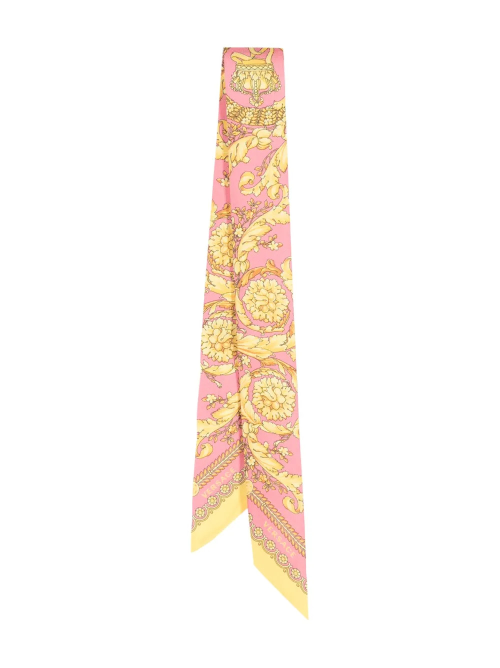 Barocco-print silk scarf | Farfetch Global