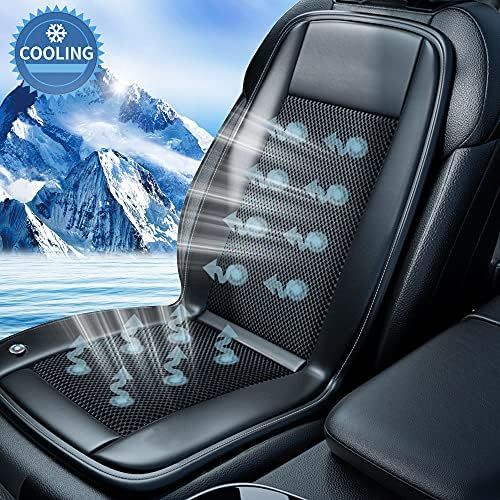 Cooling Car Seat Cushion- 10Fans & 3 Adjustable Temperature 12/24V System- 15s Cool Down Fast for Su | Amazon (US)