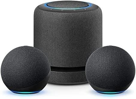 Echo Home Entertainment Bundle | Echo Studio + 2 Echo (4th Gen), Charcoal | Amazon (US)