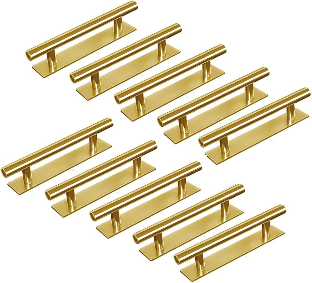 10 Pack Self-Stick Push Pull Helper ABS Plastic Wardrobe Handle Instant Cabinet Drawer Furniture ... | Amazon (US)