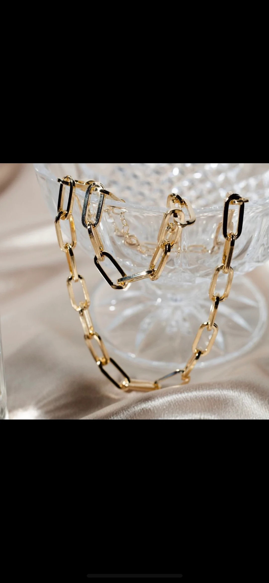 Paper clip necklace. 18K gold filled. Check the matching bracelet! | Etsy (US)