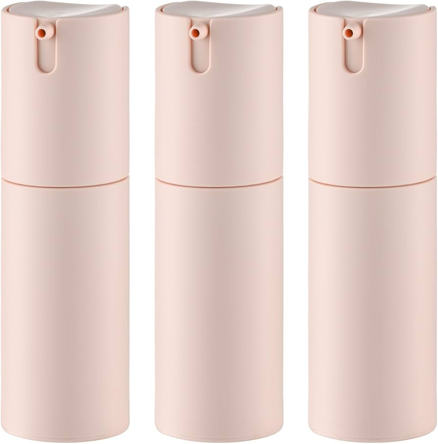 Airless Pump Bottles Travel: Lotion Dispenser for Small Size - Empty Shampoo Containers - Mini Va... | Amazon (US)