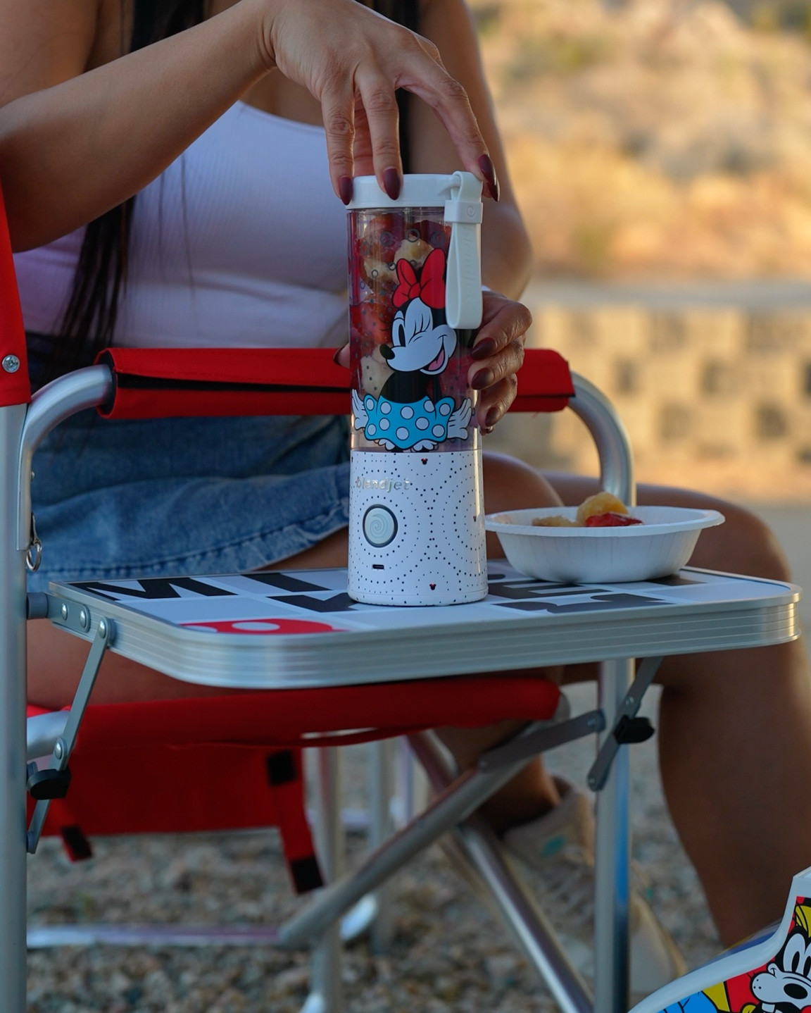 Disney Style travel blender and chair with table is great for the summer to keep cool with making fresh fruit smoothies when you’re away on trips and for the house. Plus the Disney style design is so cute! 

#LTKTravel #LTKFamily #LTKVideo