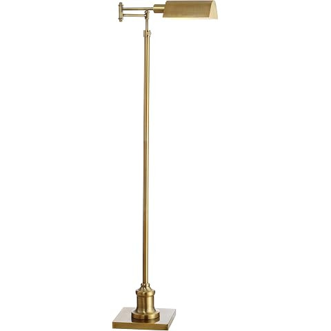 Regency Hill Jenson Traditional Farmhouse Metal Adjustable Pharmacy Floor Lamp Swing Arm 54" Tall... | Amazon (US)