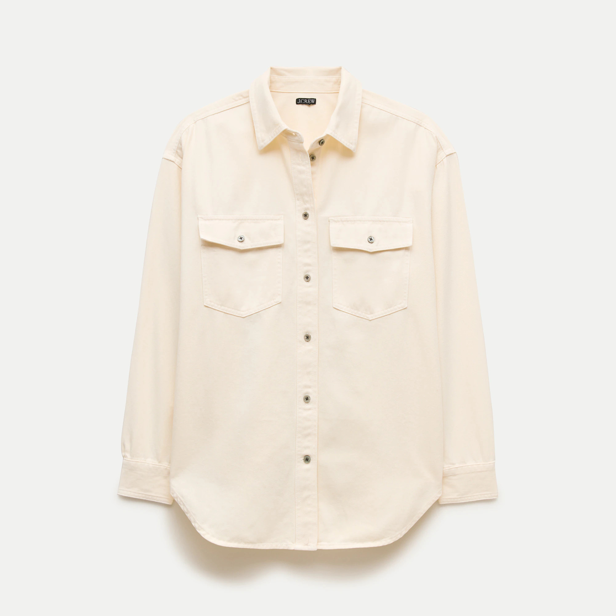 Étienne oversized button-up shirt in cotton twill | J. Crew US
